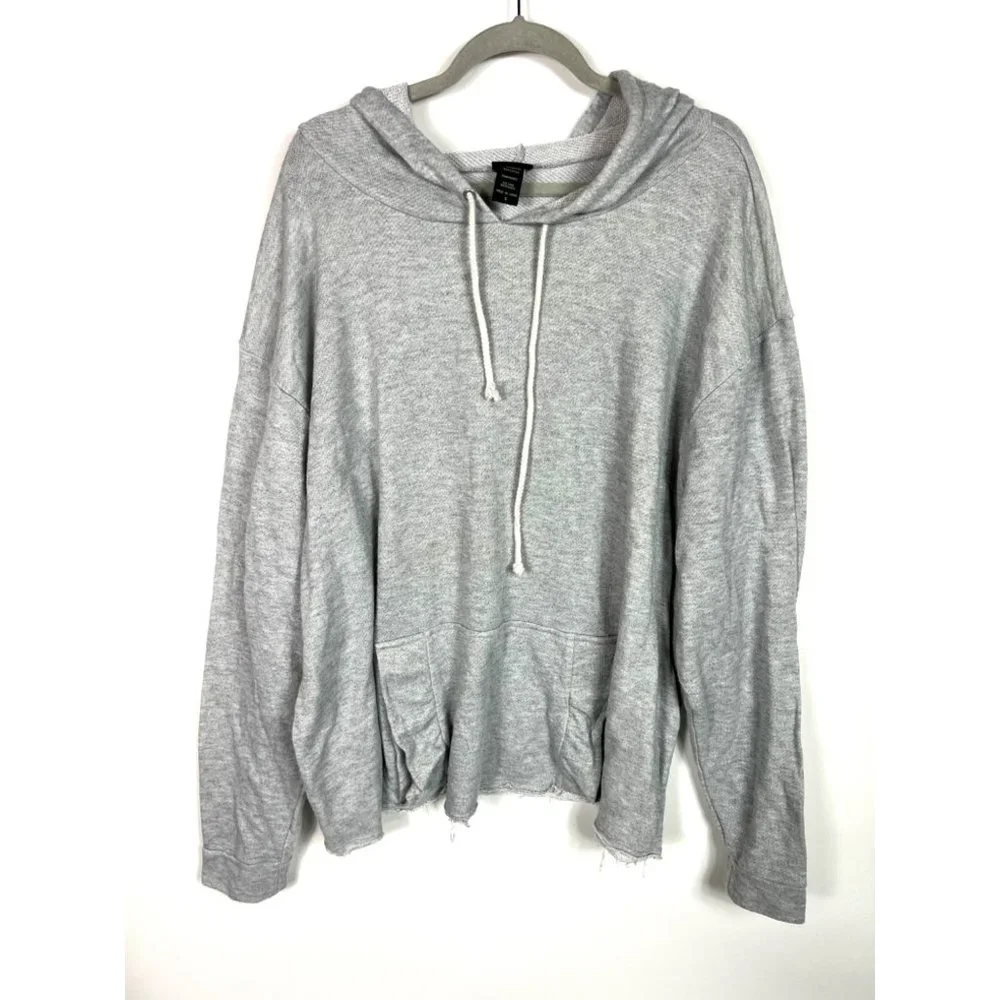 Torrid gray hoodie with front pocket_7